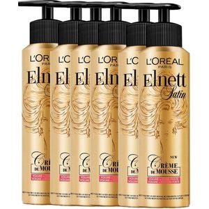 L’Oréal Paris Elnett Crème de Mousse Volume - 6x 200 ml - voordeelverpakking