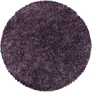 Tapijtenloods Monaco Soft Rond Shaggy Hoogpolig Vloerkleed Lila / Paars- 160 CM ROND