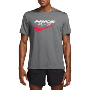 Nike - Miller Dri-FIT UV - Running Shirt - Grijs