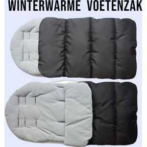 BAMBINIWELT Winterfusssack für Kinderwagen und Buggy, 90cm, Wolle, Design LINIERT