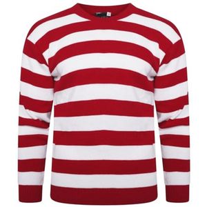 Gestreepte Gebreide Trui voor Volwassenen - Halloween Party Outfit - Plus Size S-XXL