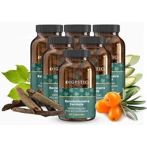 Digestic - Laxeermiddel voor verlichting van constipatie - Ontlasting Verzachter - 100% Natuurlijke Ingrediënten - 360 Capsules - Dikke Darm Detox Reiniging, Verlichting van Winderigheid en Gas, Zacht