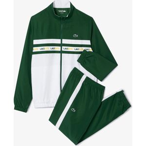 Lacoste Trainingspak 291 Green White Maat XS