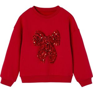Kerstsweater - Rood - Meisjes - Met Lovertjes