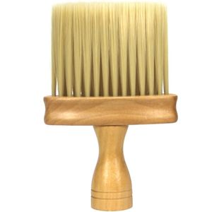 Professionele haarknipborstel - houten nekborstel - enkel - geschikt voor kappers