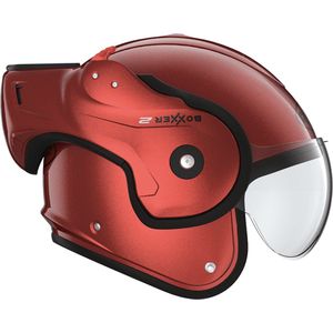 ROOF - RO9 BOXXER 2 RED - Maat M - Systeemhelmen - Scooter helm - Motorhelm - ROOF - RO9 BOXXER 2 RED - Maat M - ECE 22.06 goedgekeurd