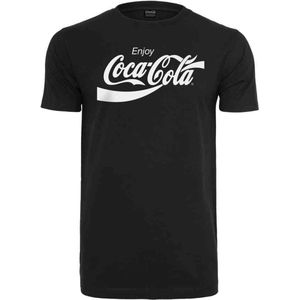 Merchcode Coca Cola - Logo Heren T-shirt - 5XL - Zwart