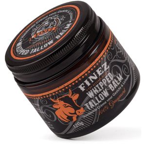 Finez Whipped Beef Tallow Balm XL 120mg – 100% Natuurlijk | Hydrateert en Herstelt Droge Huid | Geschikt voor Elk Huidtype | Dagcrème & Tallow Crème