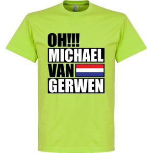 Oh Michael van Gerwen T-Shirt - Appel Groen - XL