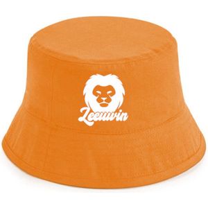 Leeuwin rustaagh hoedje oranje - bucket hat - vissershoedje - EK accessoires - EK artikelen - EK hoedje - EK 2024 - Nederlands Elftal
