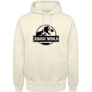 Jurassic World Klassiek Logo In Zwart Hoodie Unisex