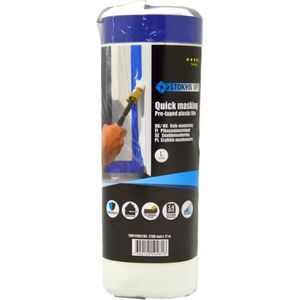 Afdekfolie Masktape - Met Taperand - 2700 mm x 17 m - Bouwfolie