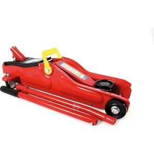 Trolleykrik met laag profiel - 2 ton - rood - Hilka 82820010 Autokrik