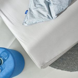 Auping Jersey 190 hoeslaken voor topper - 180/200 x 200/210/220 cm - Taupe - Biologisch katoen