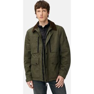 camel active - Blouson - Bosgroen - Met Overhemdkraag en Fleece Voering