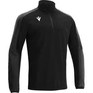 Macron Arno Ziptop Kinderen - Zwart / Donkergrijs | Maat: 7-8 Y