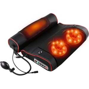 Bolture Nekmassage Apparaat - Shiatsu Massagekussen - Massage Kussen - Voor Nek en Schouder - Infrarood - Roller - Vibratie