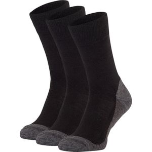 NOMAD® Winter Wandelsokken 3 Pack | 35-38 | Zwart | Merino Wol mix | Warme Sokken Wandelen | Kwalitatief & Comfortabel