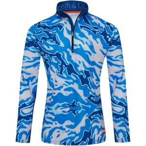 Gareth & Lucas Skipully The One Hundred and Five - Heren L - 100% Gerecycled Polyester - Midlayer Sportshirt - Wintersport