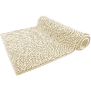 Badmat Crème - Antislip & Machinewasbaar - 1 stuk - 70 x 120 cm