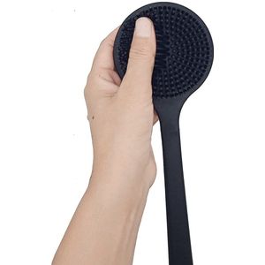 Ergonomische doucheborstel - siliconen - 1 stuk - 38 cm x 8,4 cm