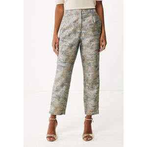 Mexx Pantalon Jacquard Taupe Dames - Maat 38