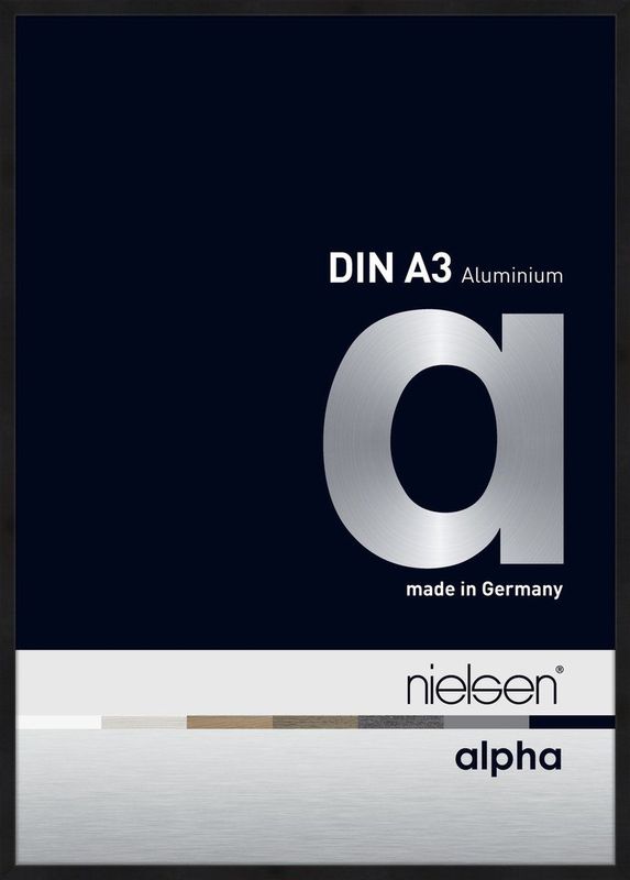 Nielsen Alpha Aluminium Wissellijst Black Matt 29,7x42cm (A3)