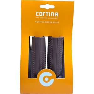 Fiets Handvat set Cortina Cort Dakar Grips kort/lang Bruin