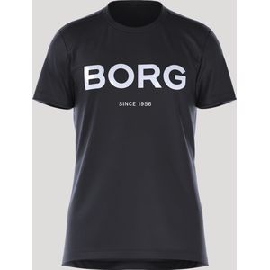 Björn Borg BB Logo Performance-  T-Shirt - Tee - Top -Sport - Heren - Maat XL - Zwart
