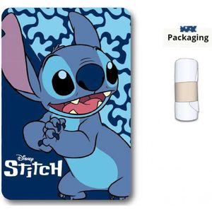 Disney Lilo en Stitch fleece deken Plaid blauw