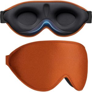 Verduisterende Slaapmaskers voor Mannen en Vrouwen - Oogdrukverlagend - 3D Ergonomisch Ontwerp - Comfortabel Oogmasker om te Slapen