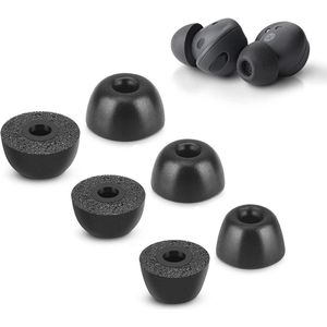 3 Pairs Memory Foam Oordopjes - Compatibel met Galaxy Buds 2 Pro - Geen Pijn van Silicone - Geluidisolatie - Antislip Maat S/M/L - Zwart