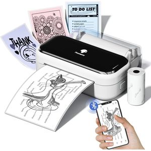 Draagbare Mini Thermische Stickerprinter voor Smartphone - 53mm en 80mm Afdrukken, Perfect voor Foto's, Scrapbooking en Labels