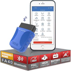 Draadloze OBD2 Scanner voor iOS en Android | Auto Diagnostische Scantool voor Voertuig Foutcodes