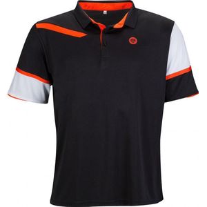 Oliver Rio Heren Polo - Sportpolo - Zwart/Oranje/Wit Maat S
