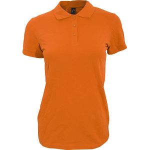 SOLS Dames/dames Perfect Pique Poloshirt met korte mouwen (Oranje)