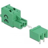 Delock - Terminalblok - Groen - Plastic - 2 Pin Connectoren