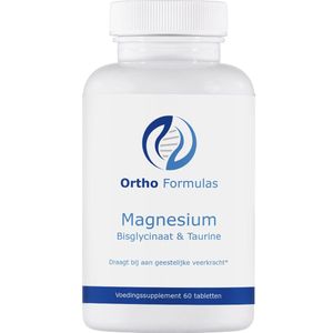Magnesium Bisglycinaat - 60 Tabletten - Vegan - Energie - Ontspanning Spieren - Zenuwstelsel
