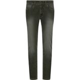 camel active - Slim Fit 5-pocket Broek - Bosgroen