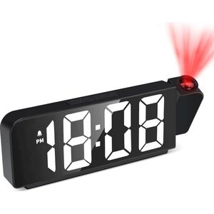 Solacis Wekkerradio Met Projectie - Wekkerradio - Digitale wekker - Wekkerradio kinderen - Wekker met projectie op plafond - Must have!
