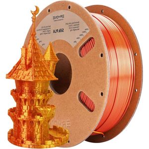 Tweekleurig PLA-filament 175 mm 3D-printerfilament - 1 kg spoel - zijdegoud - rood koper