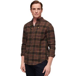 Superdry Cotton Lumberjack Shirt Met Lange Mouwen Bruin XL Man