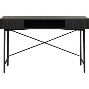 Bronx71® Bureau Maury zwart eiken 120x55x77 cm