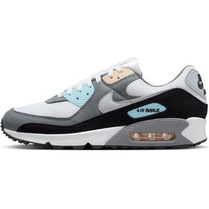 Nike - Air Max 90 - Sportschoen - Grijs - Suède en Geperforeerd Leer