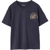 Jongensshirt - Antraciet - Tijger Motief - Korte Mouwen