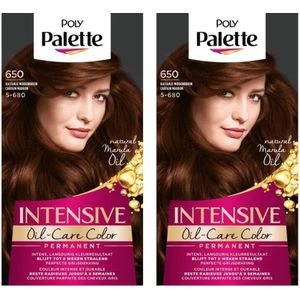 Schwarzkopf Poly Palette - Haarverf - 650 - Kastanje Middenbruin - 115ml x 2