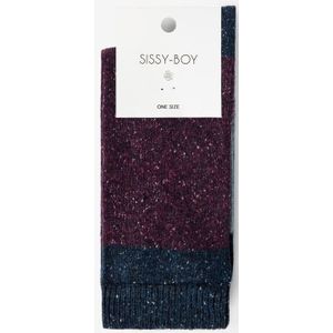 Sissy-Boy - Blauwe colourblock sokken