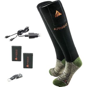 ALPENHEAT Verwarmde Sokken FIRE-SOCKS, met afstandsbediening - WOL -Small (AJ27-RC-S)