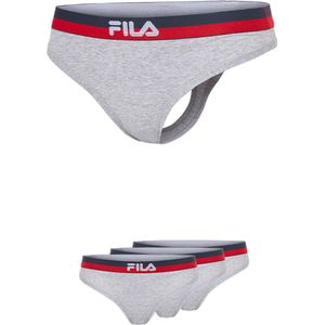 Fila Urban String Gekleurde Waistband - Maat XS - 3 Pack - Grijs