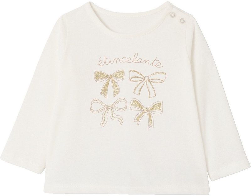 Vertbaudet - Babyset - T-shirt en Rok - Glitter - Meisjes